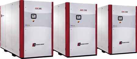 Reliability to maximize uptime The Most Modern Solution from 90 up to 132 kw The ESP fixed speed screw compressors are designed to meet the highest requirements that modern work environment and