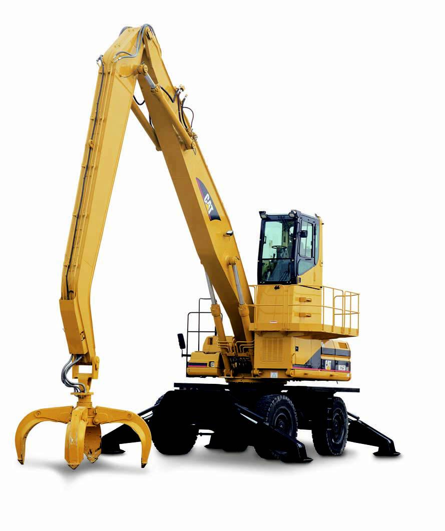 M2B MH Wheeled Material Handler Specifically designed for the scrap and material handling customer, the M2B MH will deliver the reliability and productivity you demand from Caterpillar.