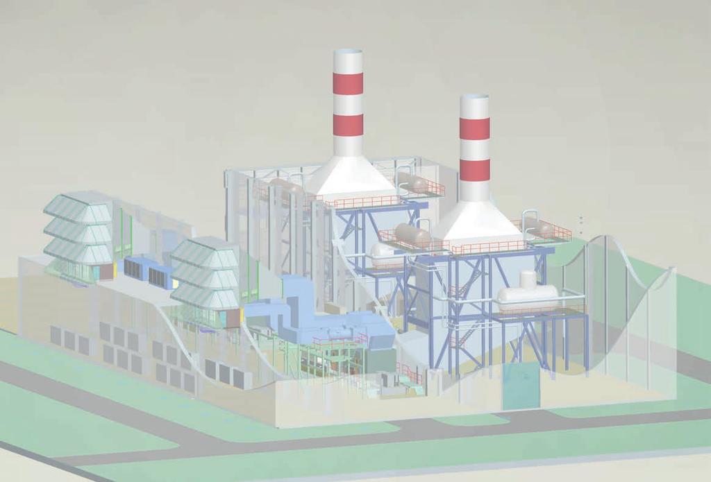 Gas turbine power stations based on gas turbines
