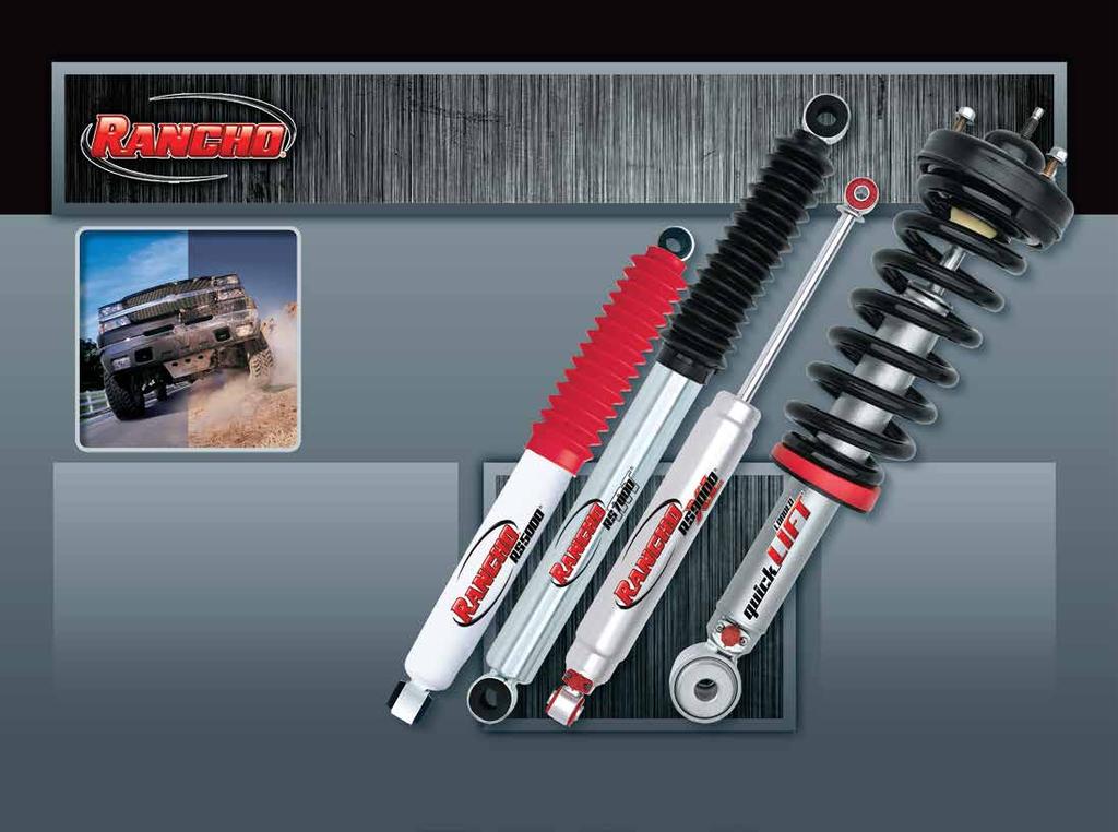 RUGGED PERFORMANCE FOR WORK OR PLAY, ON- AND OFF-ROAD UPGRADE YOUR SHOCKS. LEVEL YOUR VEHICLE.
