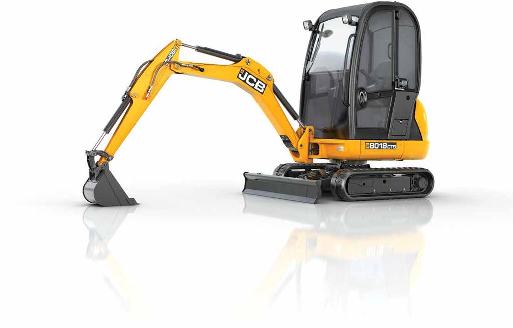 8018 COMPACT EXCAVATOR. 1. The short pitched tracks engage every tooth on the sprocket for less vibration and noise, and a far smoother ride. 1 3.