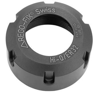 Clamping Nuts Features Benefits Swiss Quality Made in Switzerland to ISO9001/ISO14001. 1 Marking With type and size (reduced selection error).