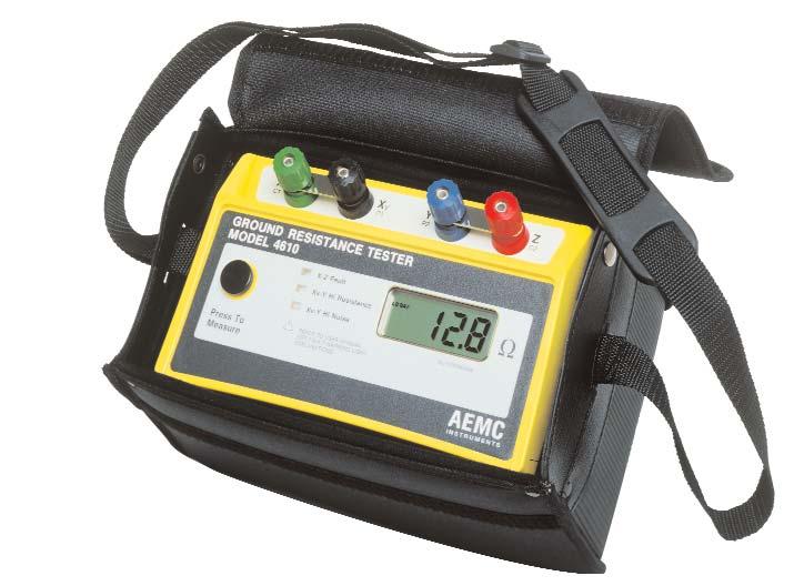 Construction Input terminals Press-to-Measure button LED measurement fault indicators: X-Z Fault Xv-Y Hi Resistance Xv-Y Hi Noise Large LCD with low battery indicator ORDERING INFORMATION CATALOG NO.