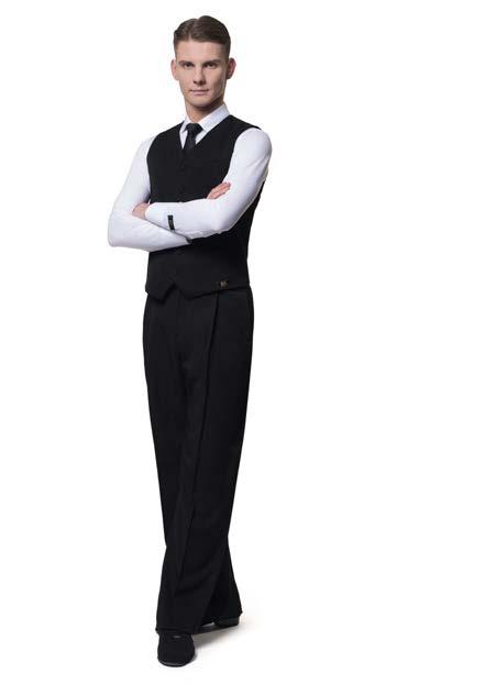 Daniele stretch shirt / white Size: 15 / 15 ½ / 16 / 16 ½ / 17 Walter Trendy waistcoat stripe black Size: 42 / 44 / 46 / 48 / 50 / 52 / 54 / 56 Daniele