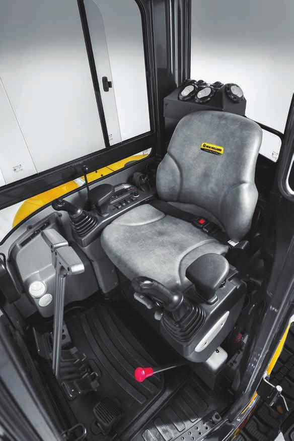 06 CONTROLS More power, more productivity, more value. A comfortable operator is a safe and productive operator. All models have excellent ergonomics, with all key controls positioned for easy access.