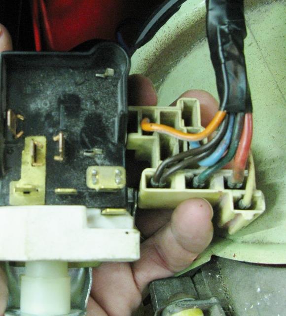 30. For the early & mid C3 applications, locate the light blue and brown wires and remove the terminals from