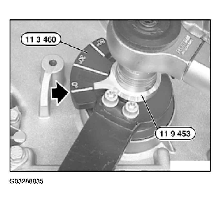 Fig. 185: Securing Special Tool On Socket Tighten the central screw with torsion angle. Tightening torque 11 23 2AZ.
