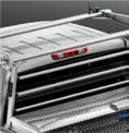 These truck rack accessories are aerodynamic and quiet, lowprofile fit to truck cab and made from heavy-duty steel.