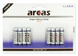 Zinc-Carbon Batteries Super Heavy Duty R03 Micro AAA 1,5V 0% Cadmium, 0% Mercury available as 4 pcs blistercard Article-No.... 107 00403 Qty Innerbox... 12 Qty outer box.