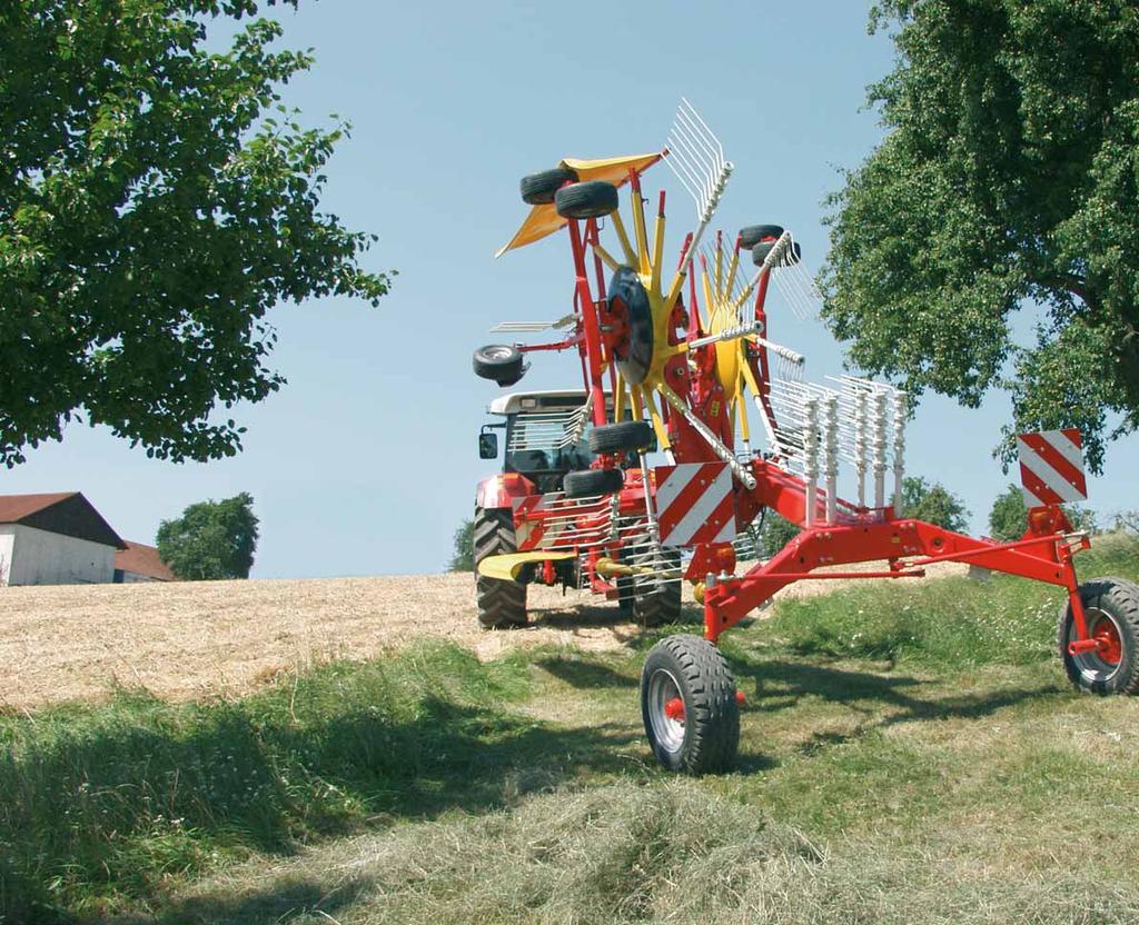 Transport safe and easy Changing from one field to the next puts the chassis of trailed rakes under a great deal of pressure.