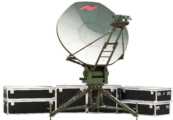 The ASC Signal 2.4 m Nomadic is a highly flexible antenna system designed to operate on almost any satcom band and in many configurations.