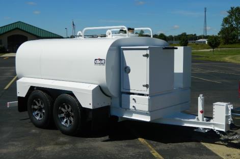 2014 Elliott Machine Fuel Trailer, 1000 gallon tank, 1 in. diaphragm fuel pump, ¾ in.