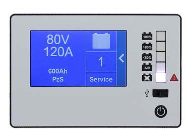 SYSTEM FEATURES SR-Switching HF (High Frequency) charging system - High system efficiency of up to 97%.