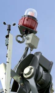 Aircraft warning control light If, for example, your crane is near an airport, you need an