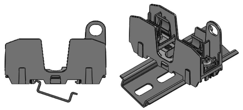 Technical Data 10488 Class J modular ferrule and knifeblade fuse blocks Installing/removing covers Install cover: Position cover over block and push straight down until it snaps/clicks into place.