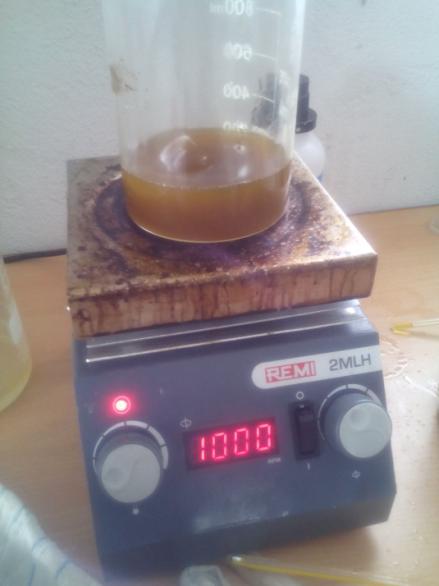 Crude neem oil when transesterified using NaOH catalyst produceda significant amount of soaps from saponification side reaction.