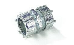 couplings for threadless conduits Rigid and intermediate metal conduit fittings Easy coupling between 2 rigid conduits Eliminates the need for cutting a thread on the rigid conduits When tightened