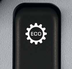 2 Eco Mode as standard Eco Mode, fitted as standard in the DUONIC transmission, enables early shifting to further reduce fuel consumption.