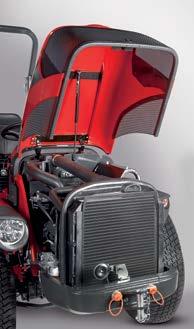 The solid cast-iron bumpers protect the engine and radiator and