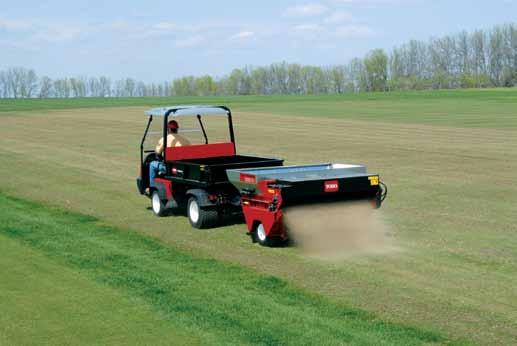 ProCore Processor Sweeps, processes and disperses aeration cores