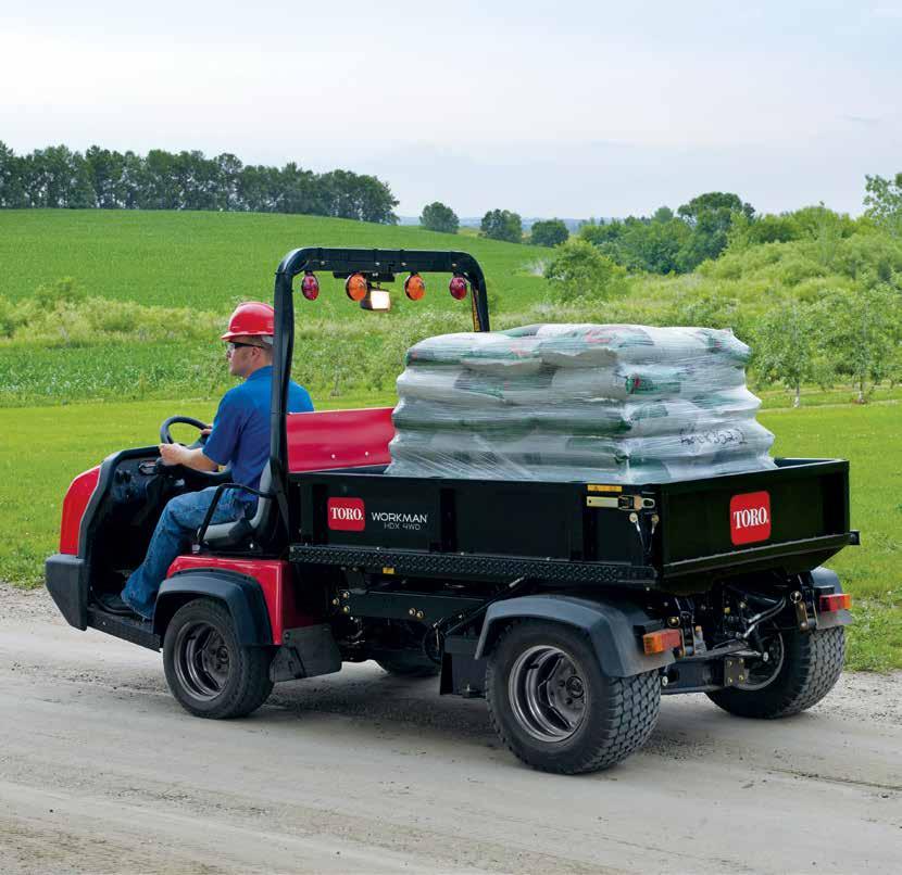 WORKMAN HD SERIES MEET THE TORO WORKMAN. TOUGHER. STRONGER. BETTER. You can t get more hauling capacity, versatility, or value than you can with a Toro Heavy-Duty Workman.