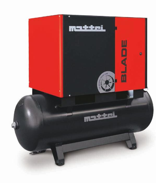 4 5 7 Quietly Efficient and Robust When compared to other compressors the s very low rotational speed, a distinctive feature of a Mattei compressor, means more air, greater