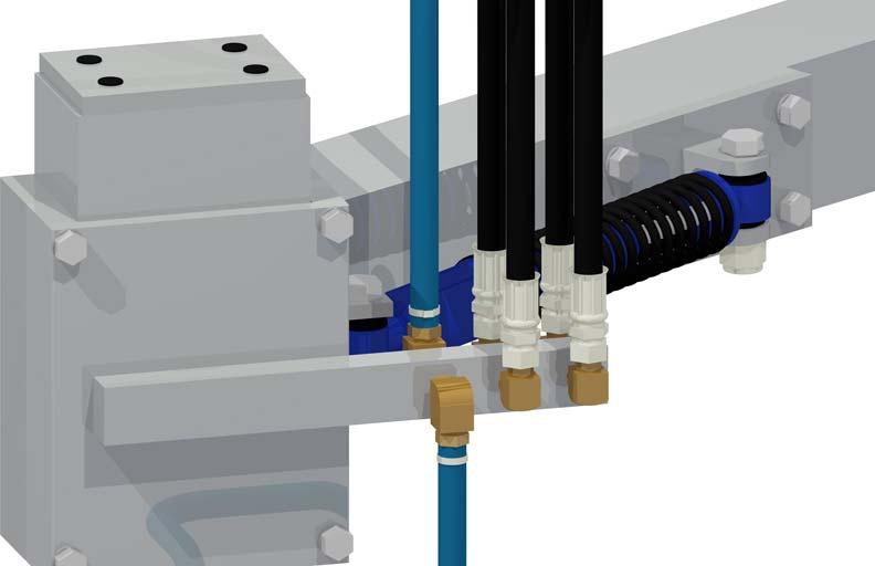Installation Utilities Water 1) Connect the water supply to the main water feeds on the manifolds of both units.