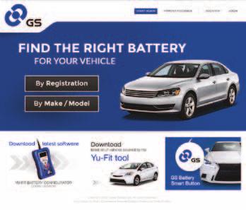 To register you must first download the GS Yu-Fit application suite using the link at the foot of the GS Workshop battery finder web site located at http://batterylookup.gs-battery.