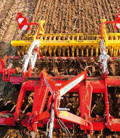 TERRADISC Rigid-framed compact disc harrows Adjustable headstock TERRADISC 3001 / TERRADISC 3501 / TERRADISC 4001 Tractors with up to 190 hp have a huge range of hitch geometries.