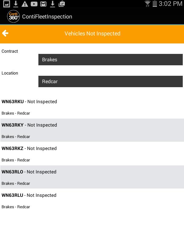 This will allow inspectors to keep track of their fleet lists offline and contact the transport manager