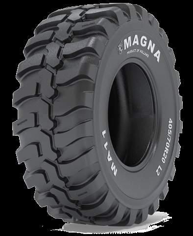 OTR MA11 E2/L2 MA11 The Magna MA11 is designed for compact loaders requiring good traction for construction equipment. The tread compound provides excellent protection against cutting and abrasion.