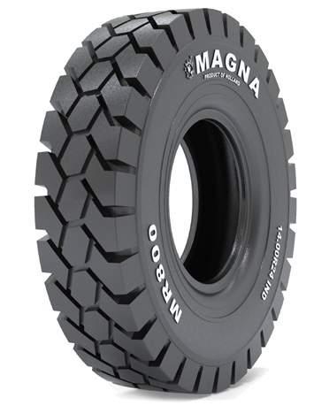 PORT HANDLING MR800 E4 MR800 The Magna MR800 is an excellent radial tyre for use on forklifts, terminal tractors and other port handling equipment.
