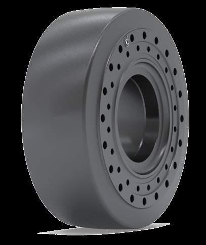 Magna Super Solid Tyres INDUSTRIAL MA902 MA902 The MA902 is designed for application in scrap yards, slag steel mills, glass works, dumping sites, waste sites and loading fields.