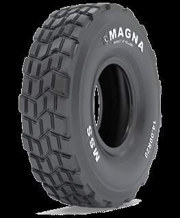 MSO The Magna MSO is a steer axle tyre optimized for off-road applications such as mud and sand. Wide tread and open shoulder blocks contribute to optimal traction for mixed on-/off-road use.