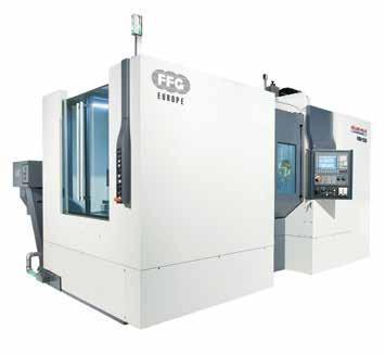 The machining centers including 180 deg pallet changer and tool magazine are designed as single, compact transport unit. This guarantees easy installation and set-up for a quick start of production.