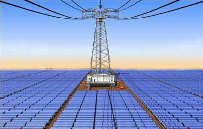 The type of power source depends on the location and characteristics of the solar panel farm.