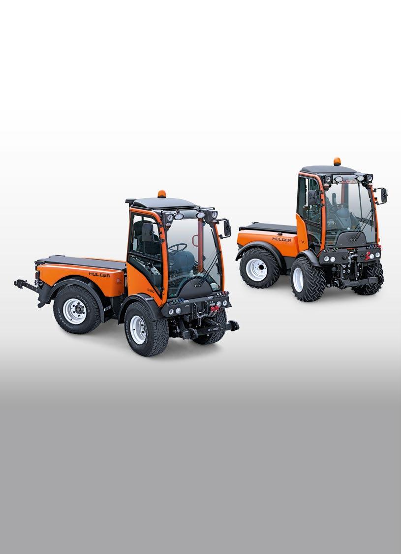 THERE IS A HOLDER FOR EVERYTHING. Detailed information on our vehicles can be found on www.holdertractors.com or from your Holder dealer.