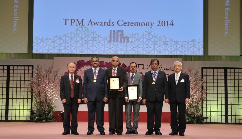 Excellence in Quality TPM Award Awarded by