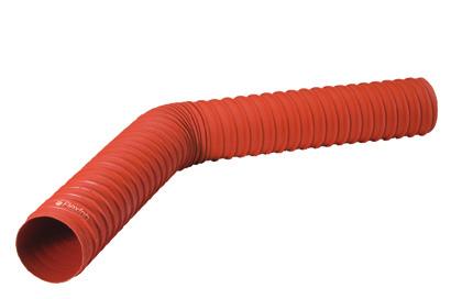 46 Construction: Double-Ply, Silicone-Coated Woven Fiberglass Hose Manufactured with nylon rod reinforcement Helically wound Nylon Fiber for