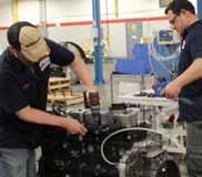 level engines with fuel systems undergo dyno testing to ensure proper oil pressure, exhaust temperature, horsepower, water and oil circulation, and