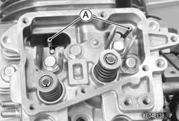 C of the compression stroke. Remove the rocker arm (see Valve Mechanism Removal/Installation).