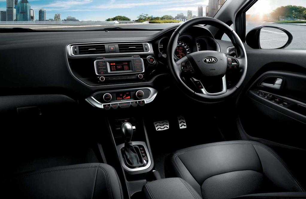 Designed with high-tech refinement Form and function meet sophistication in the Rio s interior.