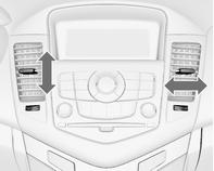 208 Climate control Air vents Adjustable air vents At least one air vent must be open while cooling is on in order to prevent the evaporator