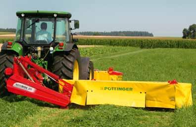 NOVADISC Lightweight and low resistance The key objective in developing the NOVADISC rear-mounted mower without conditioner was to keep weight as low as