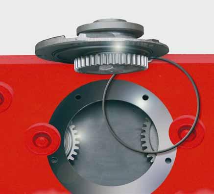 The gears and bearings can be removed as one unit, while the idler gears are easily removed