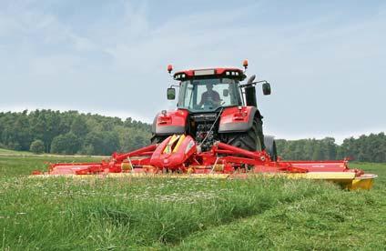 High manoeuvrability is ensured for small fields.