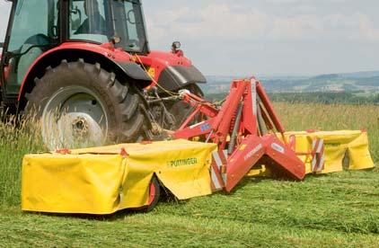 NOVACAT S10 / S12 The NOVACAT S12 with centre pivot suspension is the largest mounted mower combination available on the
