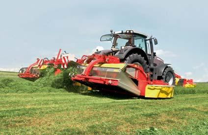 These mowers can be used as front/rear-mounted combinations or in a reverse drive push configuration.