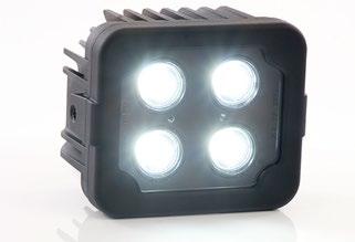 Features Multi-voltage input : 11 to 70Vdc Low power consumption Beam shape: Spot (narrow beam) or Flood (wide beam) 4 Ultra-bright 3rd generation