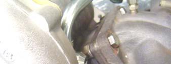 . It may be necessary to rotate the water line after installing the turbocharger. Test-fit the turbo before fully tightening the line.